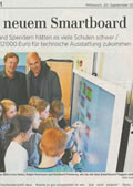 Dank Spenden zu neuem Smartboard