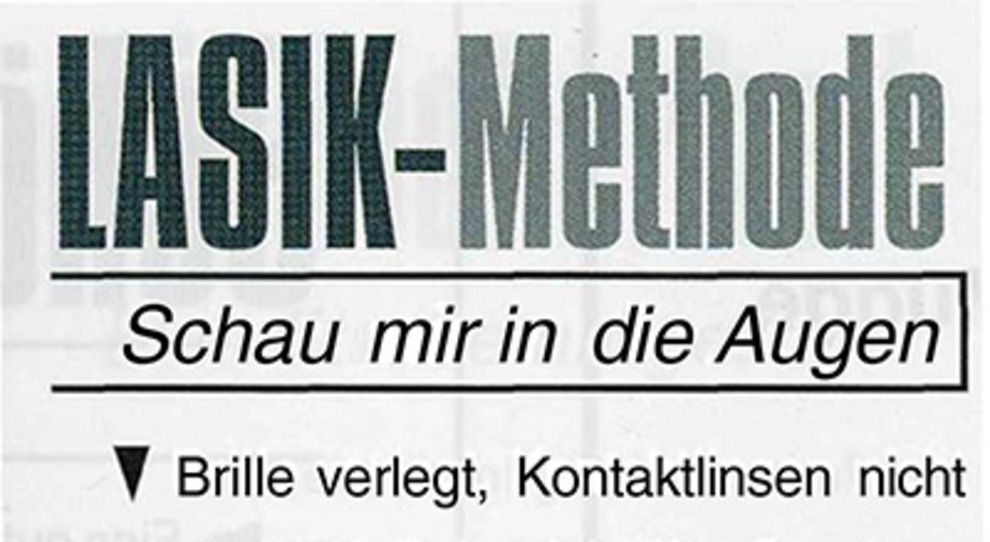 LASIK - Methode