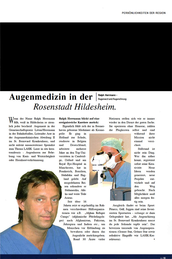 Augenmedizin in der Rosenstadt Hildesheim